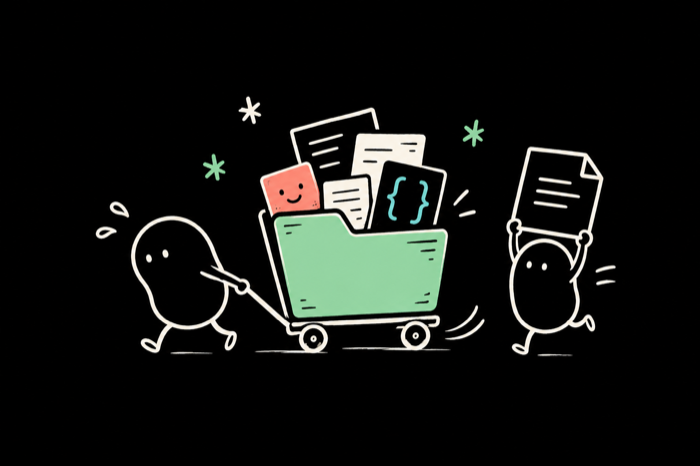 Illustration of a local AI conversation archive